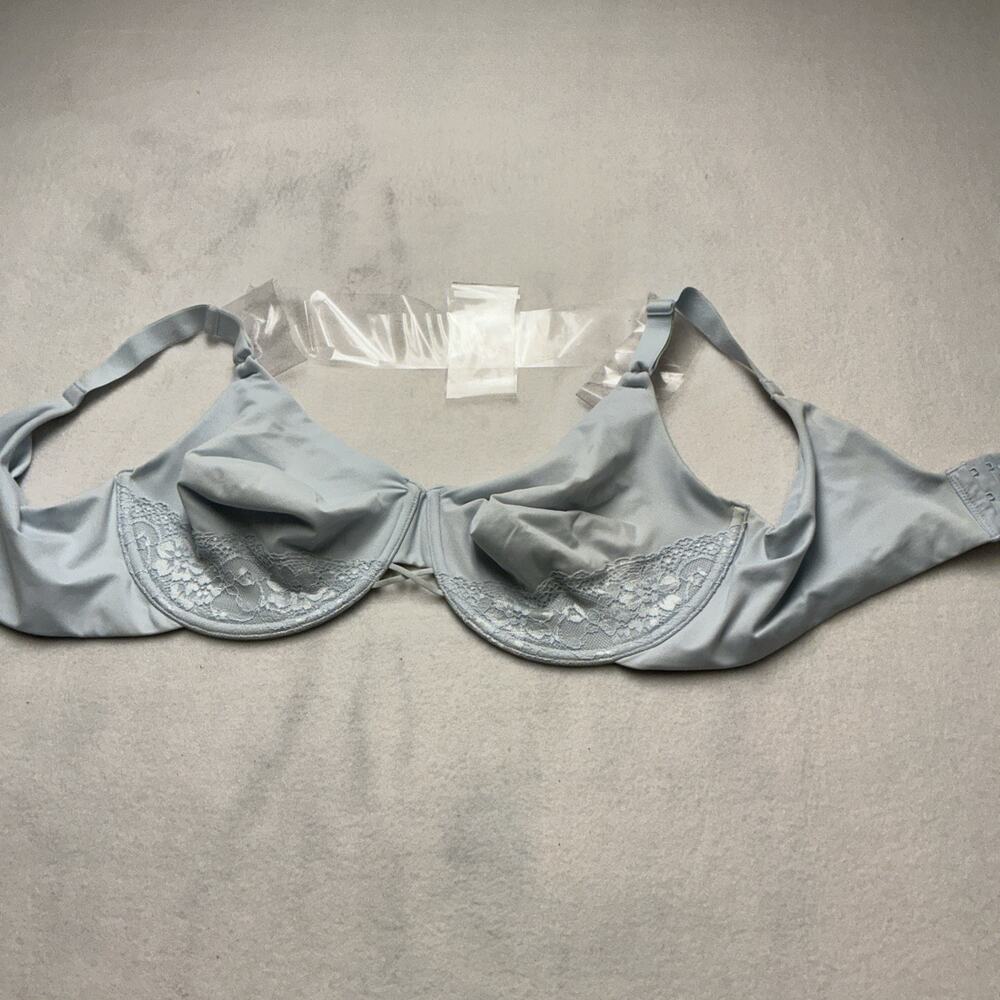 Vanity Fair 76571 Radiant Back SmoothingBra UnlinedUnderwire Womens 42D Blue3988